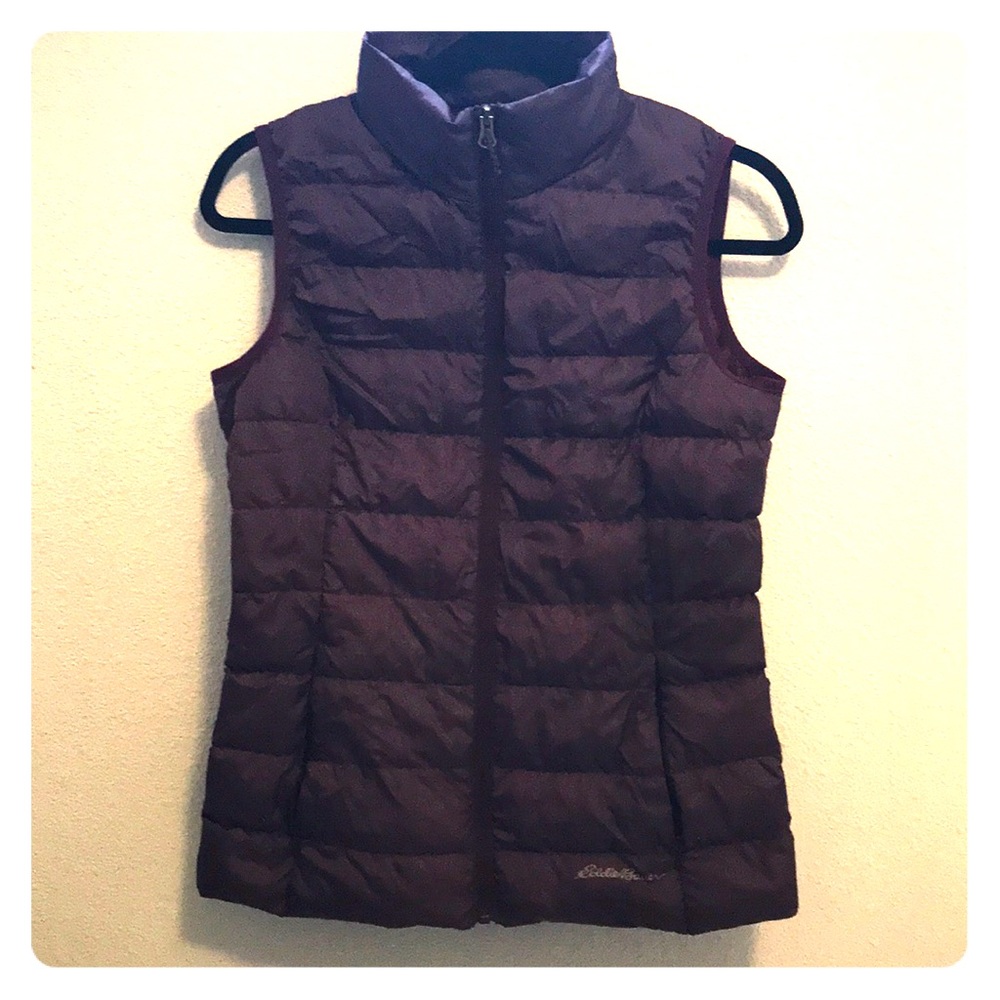 Eddie Bauer purple down vest